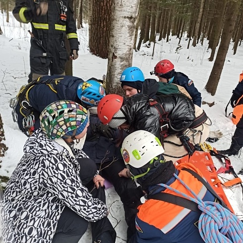Санкт-Петербургское региональное отделение Российского союза спасателей провело занятие по поисково-спасательным работам в природной среде